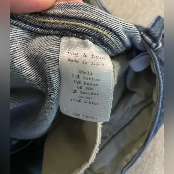 Rag and Bone Women’s Skinny Ankle Pants Size 28 Medium Wash Mid Rise - Picture 11 of 14